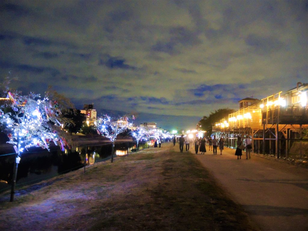 京都「京の七夕」鴨川納涼