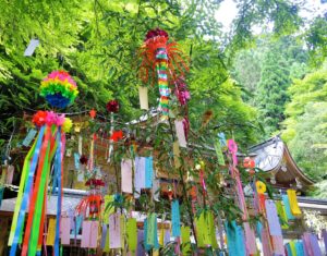 京都「貴船神社」七夕・笹飾り