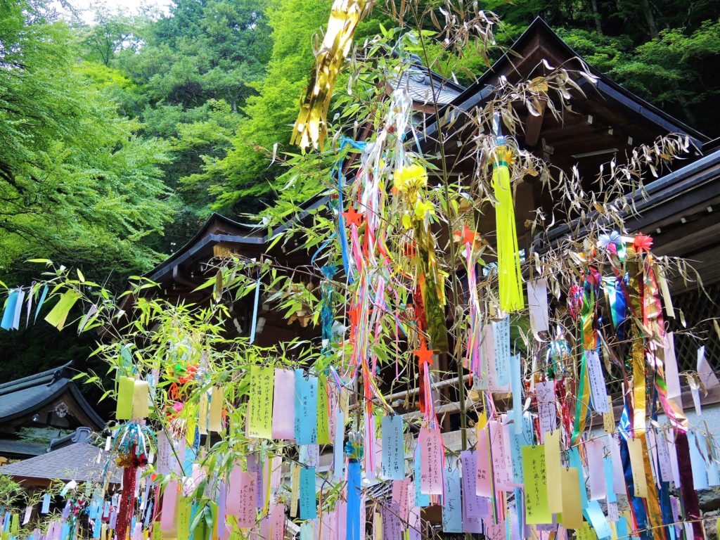 京都「貴船神社」七夕・笹飾り