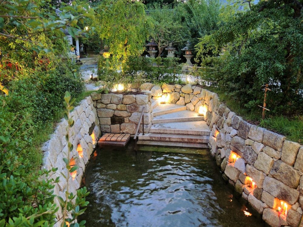 京都「北野天満宮」七夕・足つけ燈明神事