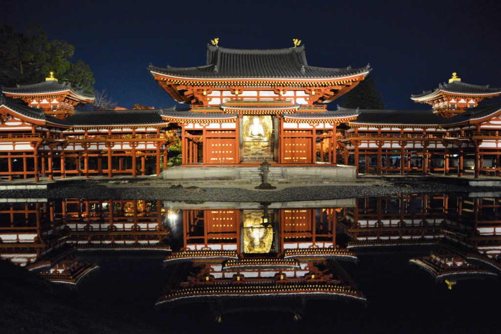 世界遺産・平等院・ライトアップ・紅葉