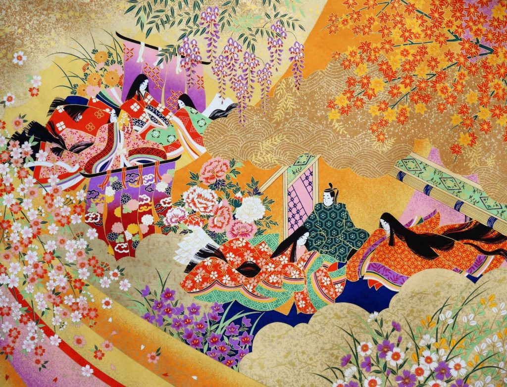 京都・平安貴族柄の和紙