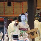 京都・八坂神社・節分・舞妓
