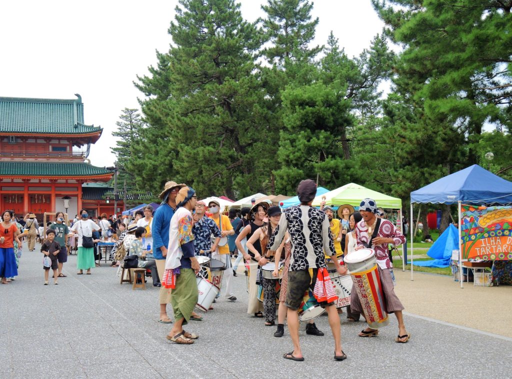 京都「おかざきワンダー夏祭り」イーリャの太鼓隊