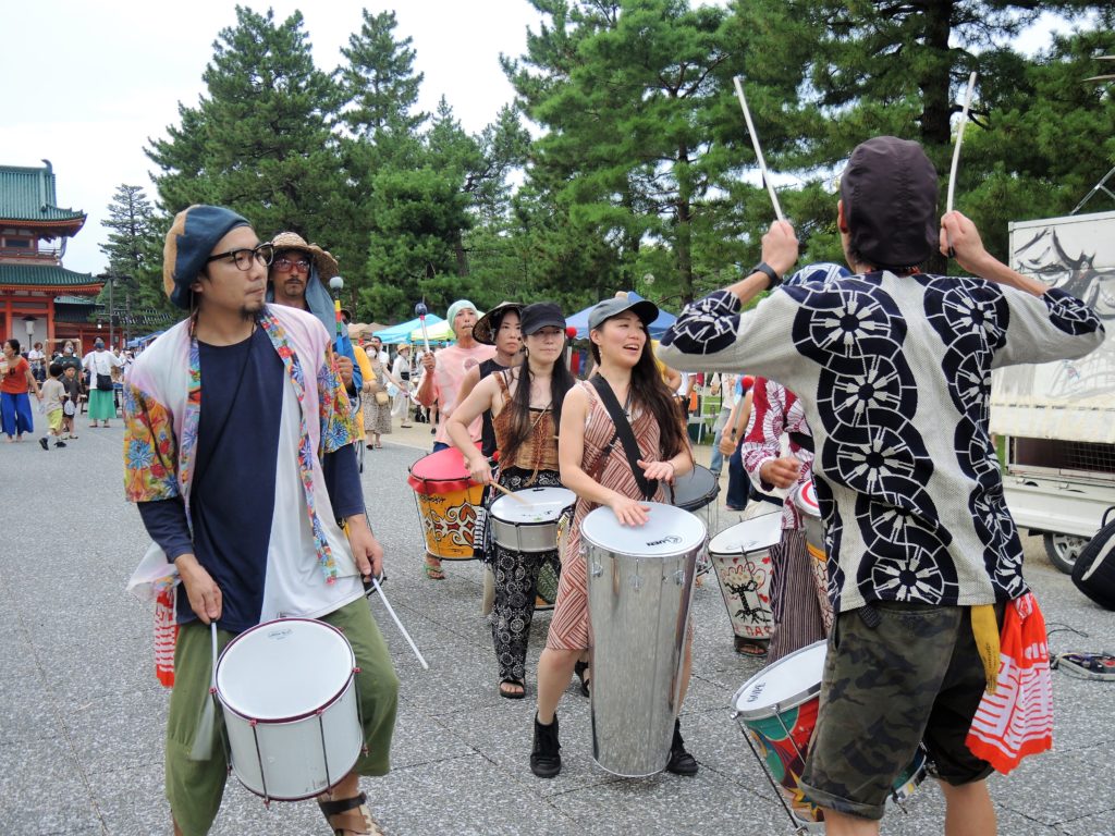 京都「おかざきワンダー夏祭り」イーリャの太鼓隊