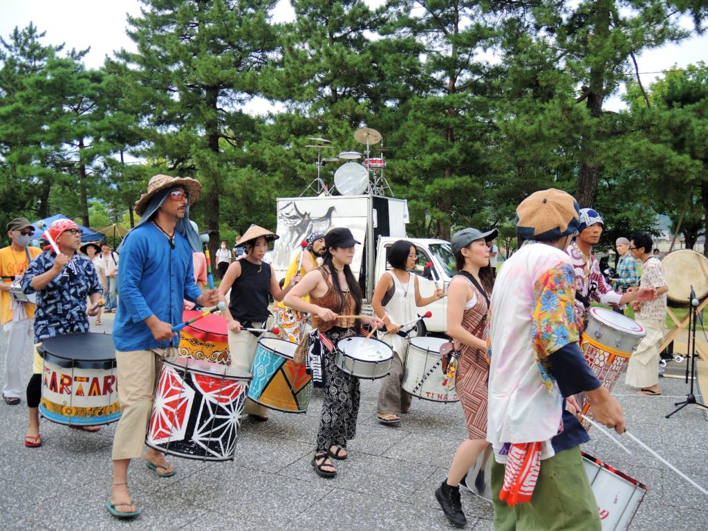 京都「おかざきワンダー夏祭り」イーリャの太鼓隊