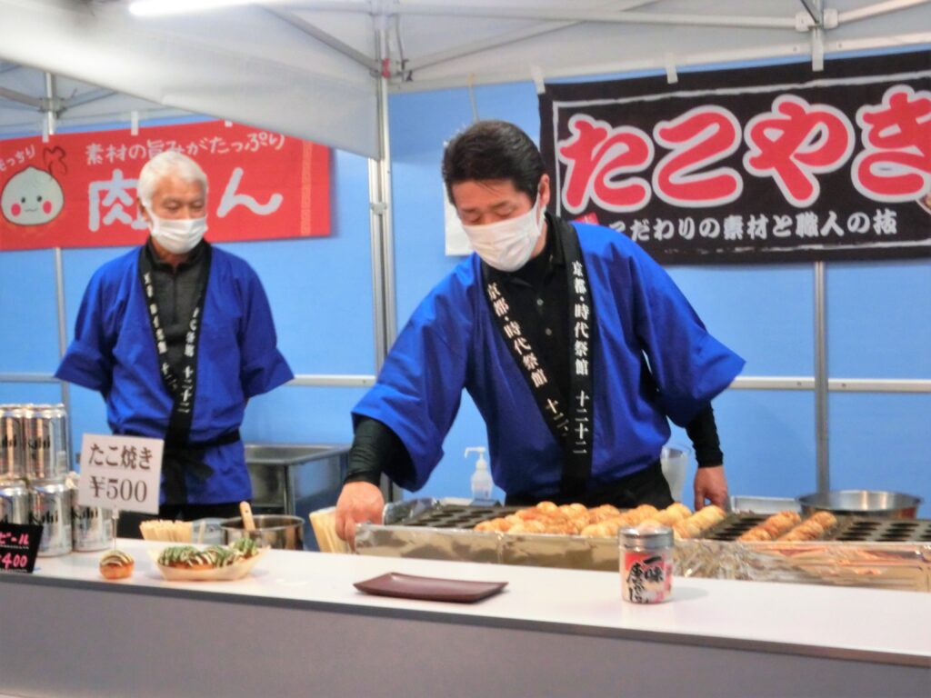 京都「時代祭館」リニューアル・屋台・たこ焼き