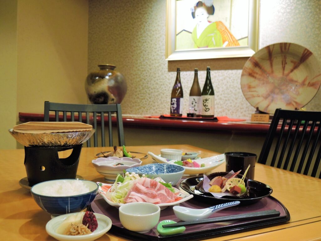 京都・嵐山・ご清遊の宿「らんざん」夕食・ミニ会席