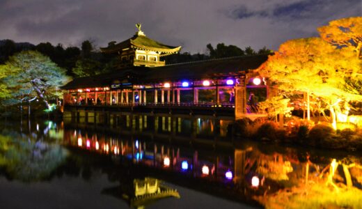 京都「平安神宮」ヨルモウデ・橋殿・泰平閣ライトアップ