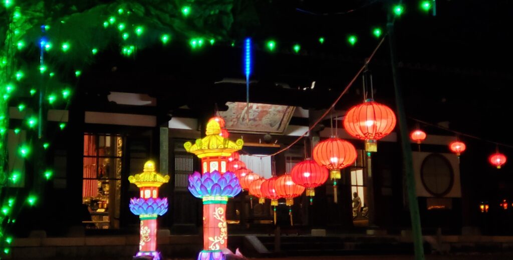 京都・萬福寺ランタンフェスティバル