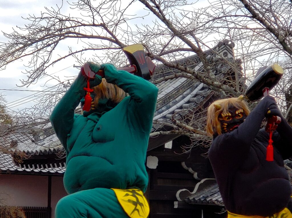 京都「蘆山寺」節分・鬼踊り
