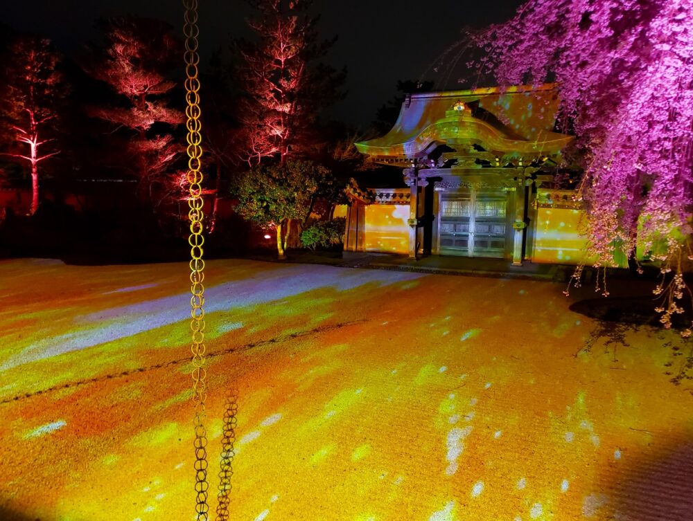 京都「高台寺」春のプロジェクションマッピング