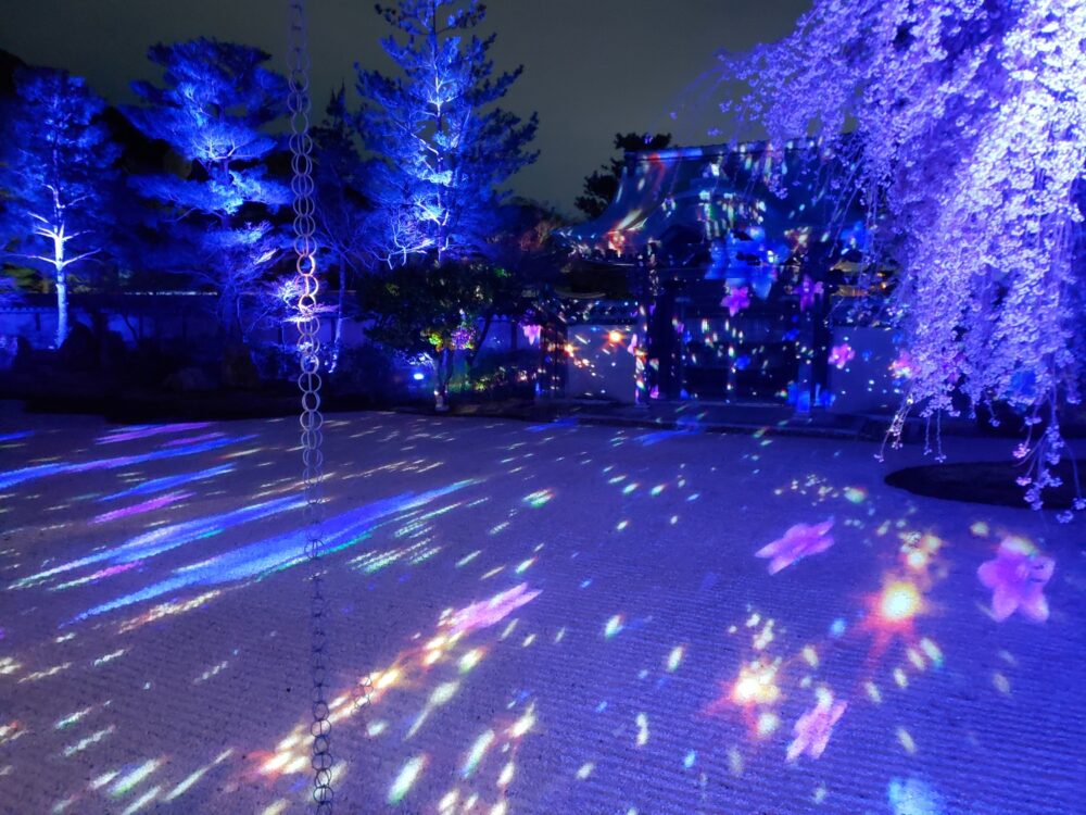 京都「高台寺」春のプロジェクションマッピング