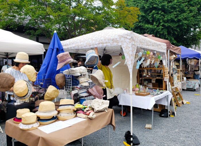 京都「仏光寺マルシェ」帽子