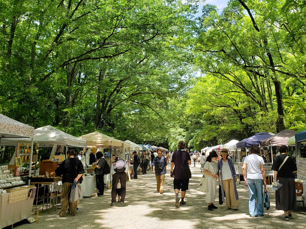 京都「森の手づくり市」下鴨神社