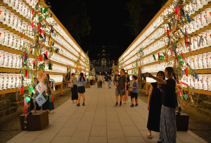 京都「北野天満宮」七夕神事・萬燈会