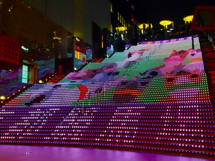 京都駅大階段イルミネーションホース