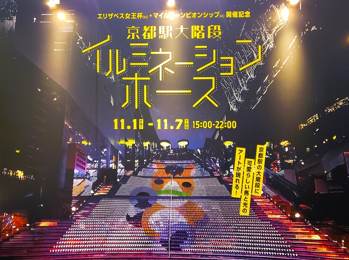 京都駅大階段イルミネーションホース