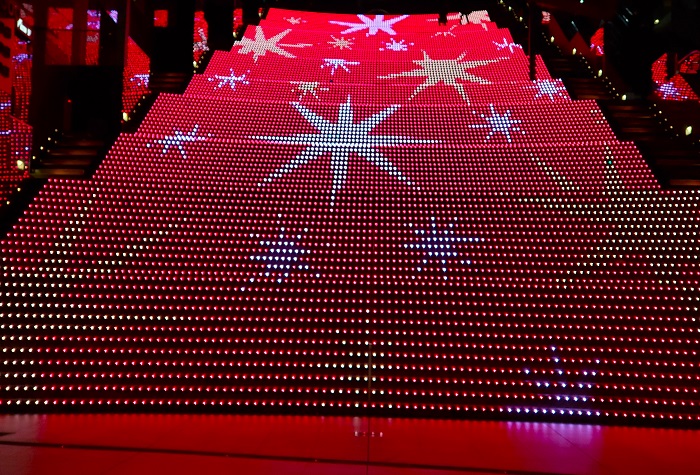 京都駅・大階段・クリスマスイルミネーション
