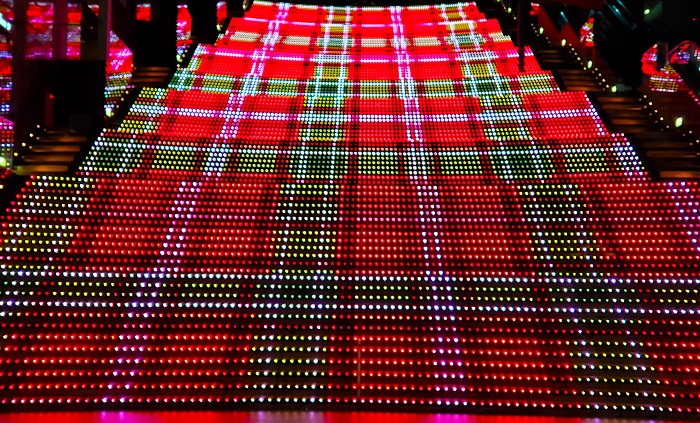 京都駅・大階段・クリスマスイルミネーション