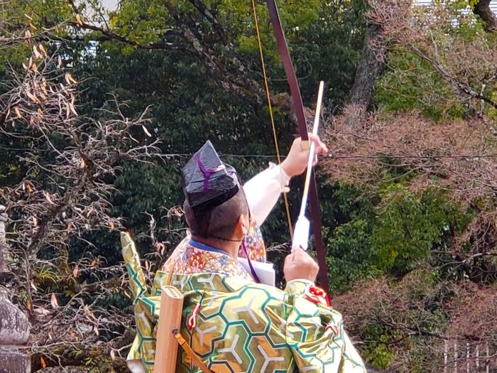 京都「蘆山寺」節分・追儺師・法弓