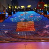 京都駅大階段クリスマスイルミネーション